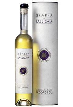 Grappa Barili di Sassicaia (dárkový box) 0,5l 40%