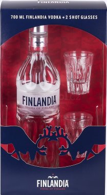 Finlandia vodka 0,7l 40% + 2x sklo GB