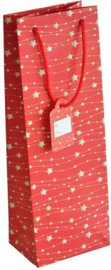 Vánoční dárková taška - červená