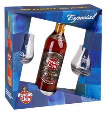 Havana Club Añejo Especial 5y 0,7l 40% + 2x sklo GB 2018