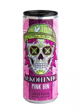 Alkohinho Pink Gin & Tonic Exklusivní Edice Jakub Kohák 0,25l 7,2%