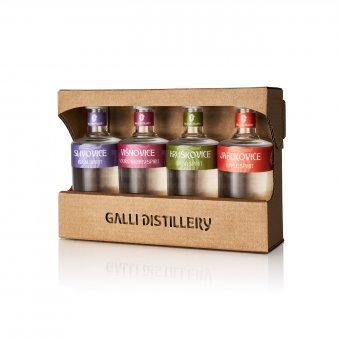 Galli degustační sada ovocných destilátů 4×0,05l 43,75%