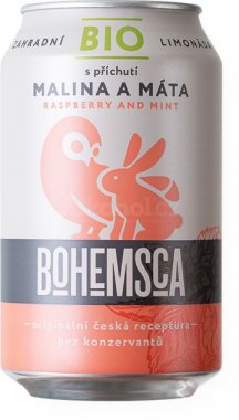 Bohemsca Bio Malina a Máta 0,33l Plech