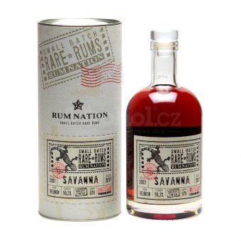 Aukce Savanna Rum Nation Small Batch Sherry Finish 2007 0,7l 59,3% Tuba
