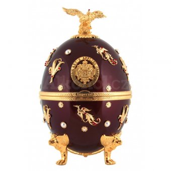 Vodka Imperial Collection Faberge Dark red with birds 0,7l 40% GB