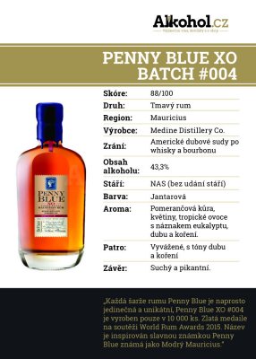 Penny Blue XO Batch #004 6y 0,04l 43,3%