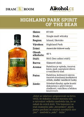 Highland Park Spirit of The Bear 0,04l 40%