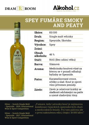 Spey Fumare Smoky and Peaty 0,04l 46%