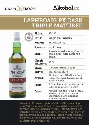 Laphroaig PX Cask Triple Matured 0,04l 48%