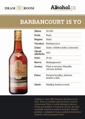 Barbancourt 15y 0,04l 43%