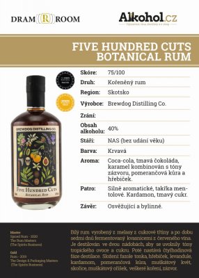 Five Hundred Cuts Rum 0,04l 40%
