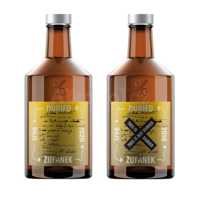 Aukce Absinthe Žufánek Dubied 2020 & This is not Dubied 2×0,5l 70%
