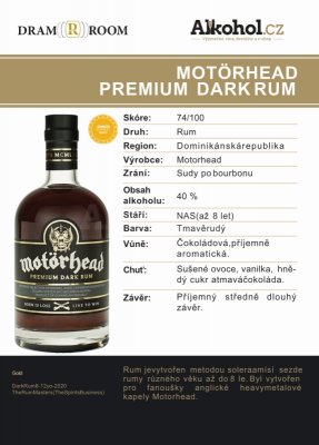 Motörhead Premium Dark Rum 0,04l 40%