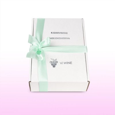Vi WINE Originální dárkový box L - VINNÉ PLECHOVKY 6×0,2l GB