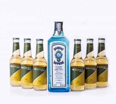 Bombay Sapphire Gin 1l + 6x Maté
