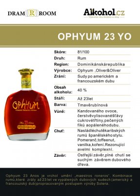 Ophyum 23y 0,04l 40%