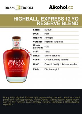 Highball Express Reserve Blend 12y 0,05l 40%