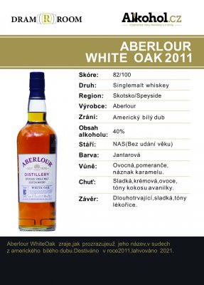 Aberlour White Oak 2011 0,04l 40%
