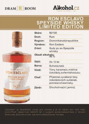 Ron Esclavo Speyside Whisky Limited Edition 0,04l 46%