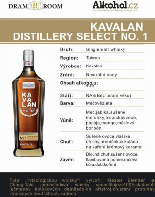 Kavalan Distillery Select No.1 0,04l 40%