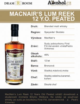 Macnair's Lum Reek 12y 0,04l 46%