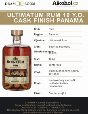 Ultimatum Rum 10y 2011 0,04l 49,8%