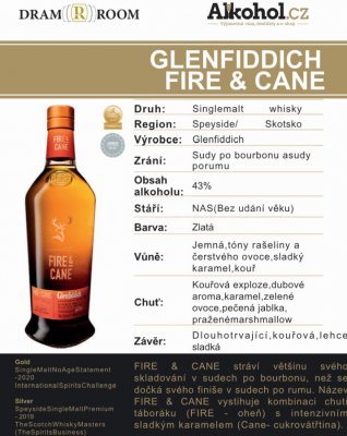 Glenfiddich Fire & Cane 0,04l 43%