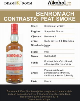 Benromach Contrasts Peat Smoke 9y 2009 0,04l 46%