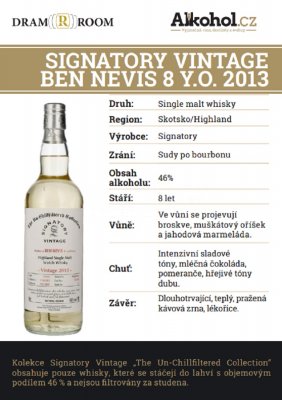Signatory Vintage Ben Nevis 8y 0,04l 46%