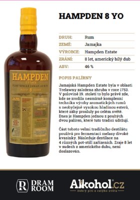 Hampden Estate Rum 8y 0,7l 46%