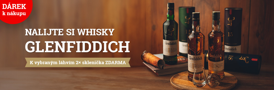Glenfiddich whisky s dárkem